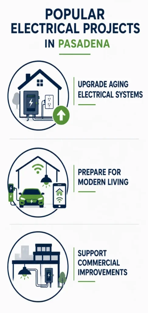Popular Electrical Projects in Pasadena