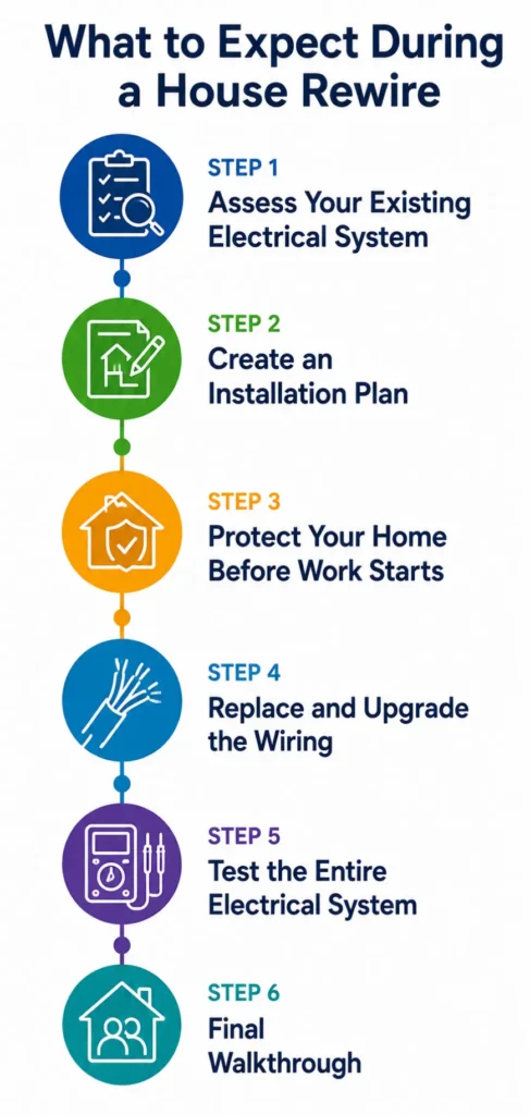 What a homeowner can Expect During a House Rewire